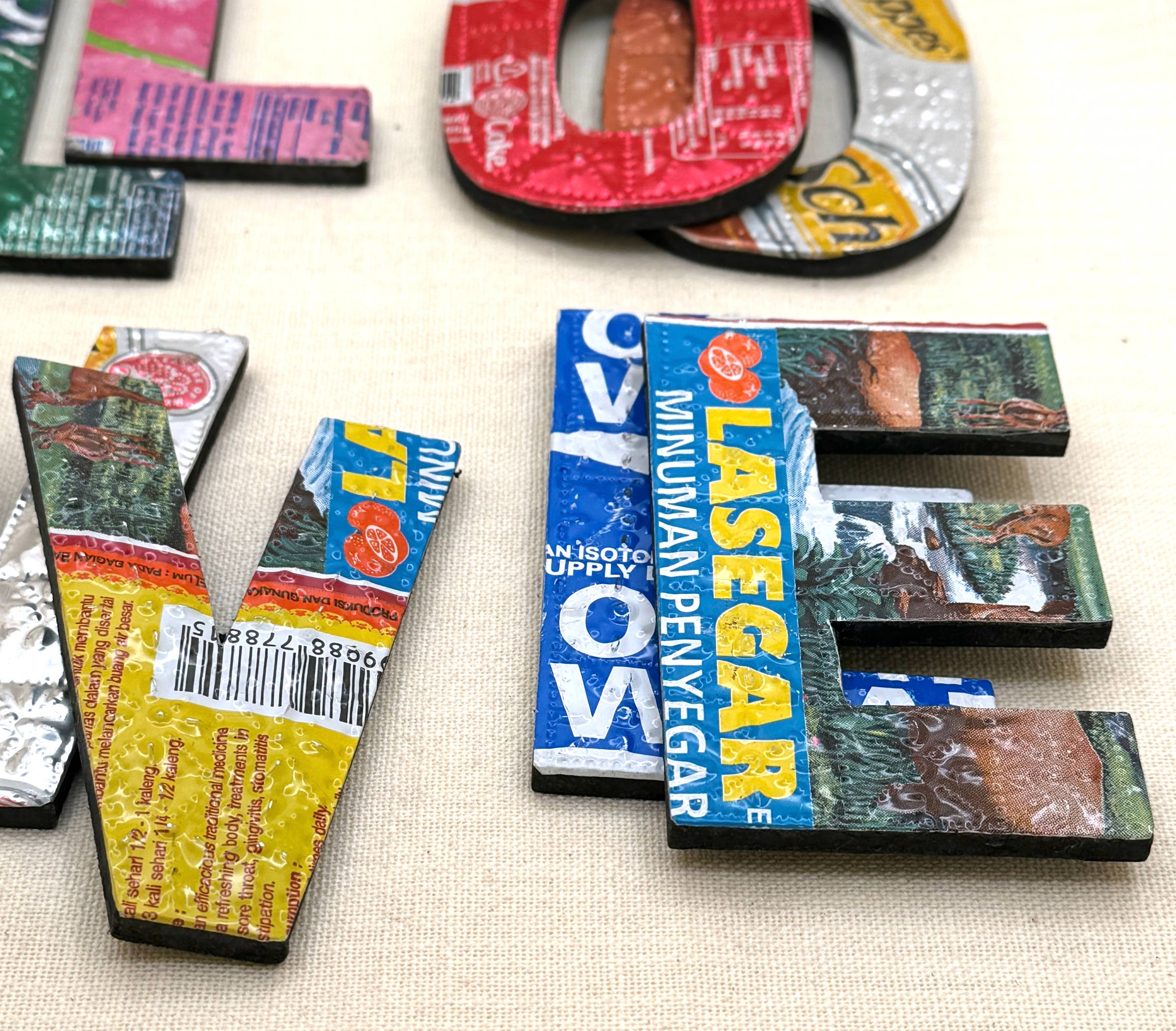 Tesoros Trading Company - Wholesale Wall Accent - LOVE Letters - Recycled Metal, Indonesia5