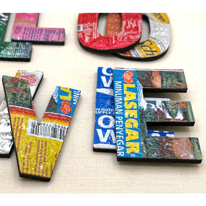 Tesoros Trading Company - Wholesale Wall Accent - LOVE Letters - Recycled Metal, Indonesia5