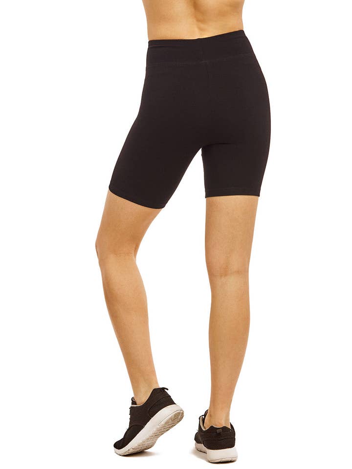 Color 5 - Vendita all'ingrosso Pantaloncini sportivi - Donna - Pantaloncini da motociclista a vita alta in spandex di cotone e leggings al ginocchio1