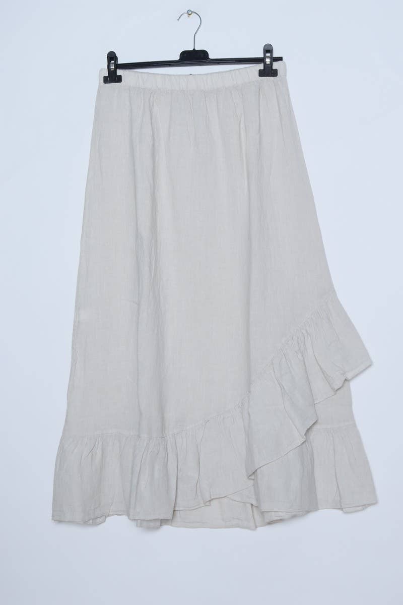 LÉA & LUC - Wholesale Skirt - Women's - 100% Linen Skirt REF. 800219