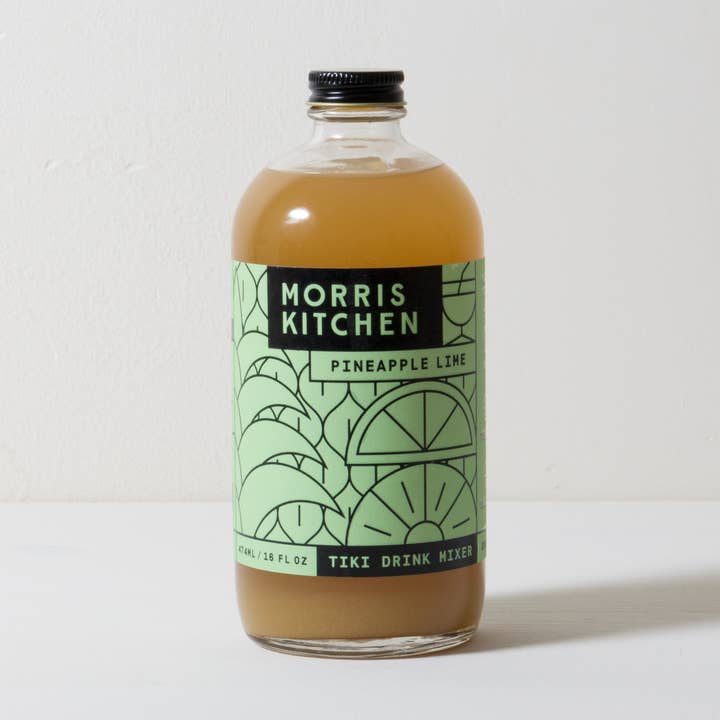 Pineapple Lime Tiki Margarita Cocktail Mixer 16 oz for wholesale by Morris Kitchen