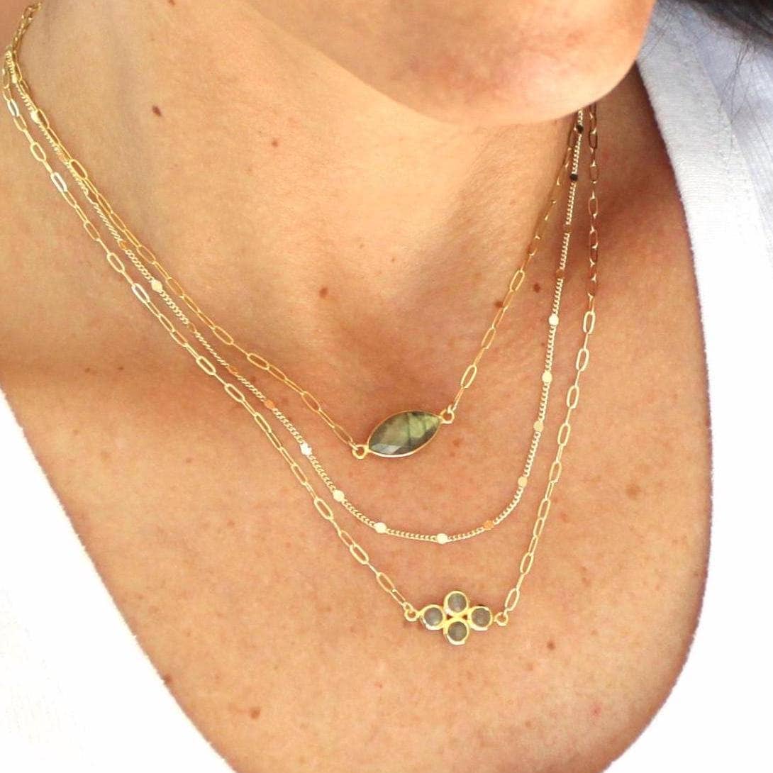 The Silver Wren - Wholesale Pendant/Charm Necklace - Lola Labradorite Necklace2