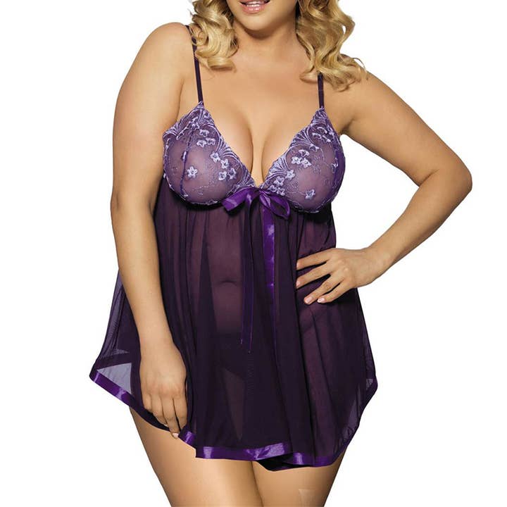 Playful Toy Wholesale - Wholesale Lingerie Set - Women's - Sexy Lace Rhinestone Lingerie