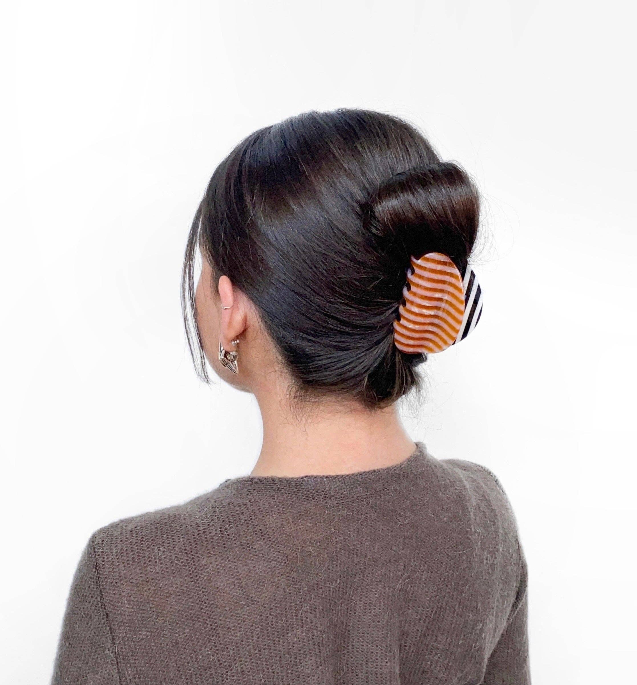 CHUNKS - Vente Pince à cheveux – femme - Juno Claw à rayures1