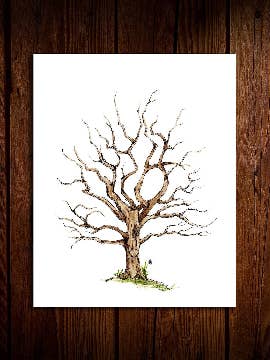 El árbol genealógico de las huellas dactilares para venta al por mayor de Stephanie Hathaway Designs