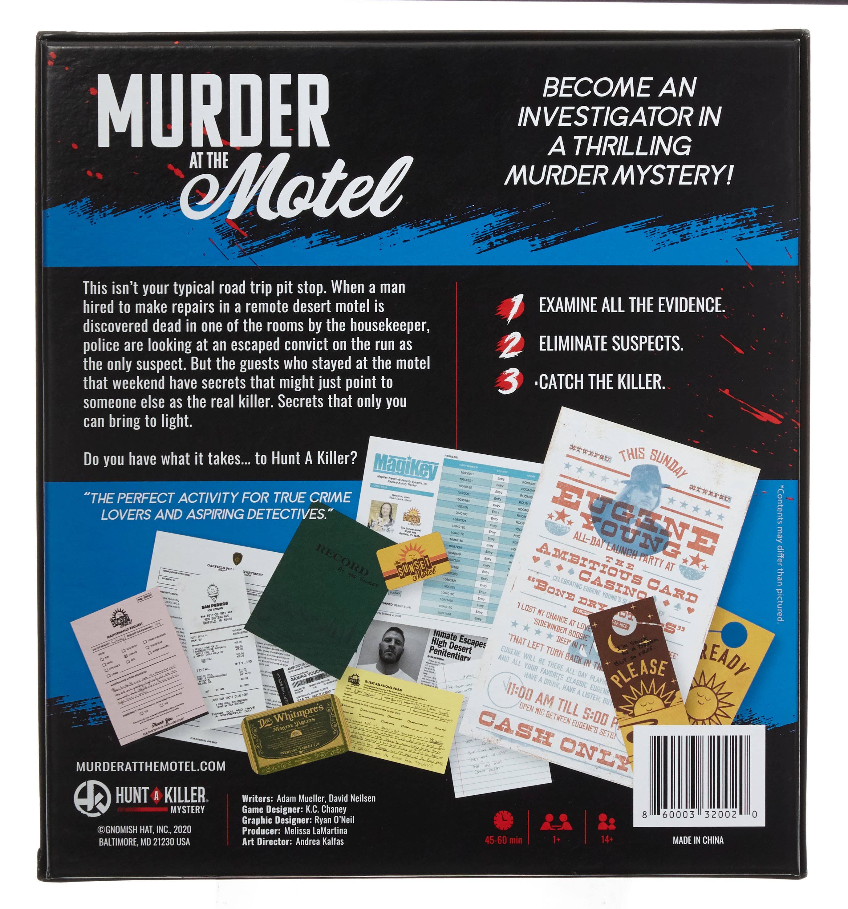 Hunt A Killer - Wholesale Board Game - Hunt A Killer: Murder At The Motel, Murder Mystery Game9
