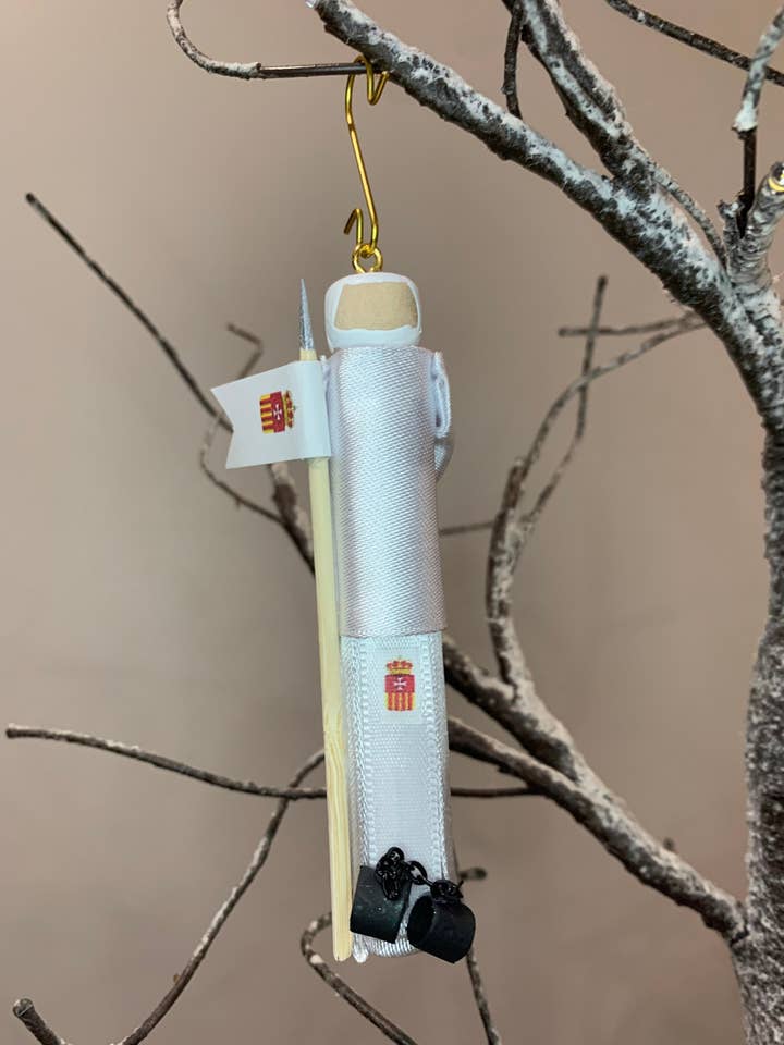 St. Peter Nolasco Wooden Doll Ornament for wholesale by Our Saint Family