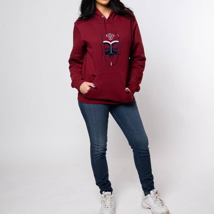 MOLETOM COM CAPUZ COR DE VINHO por atacado de KALETA