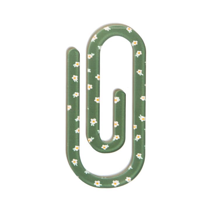 Olive Mini Daisy Jumbo Paperclip for wholesale by Kingfolk Co
