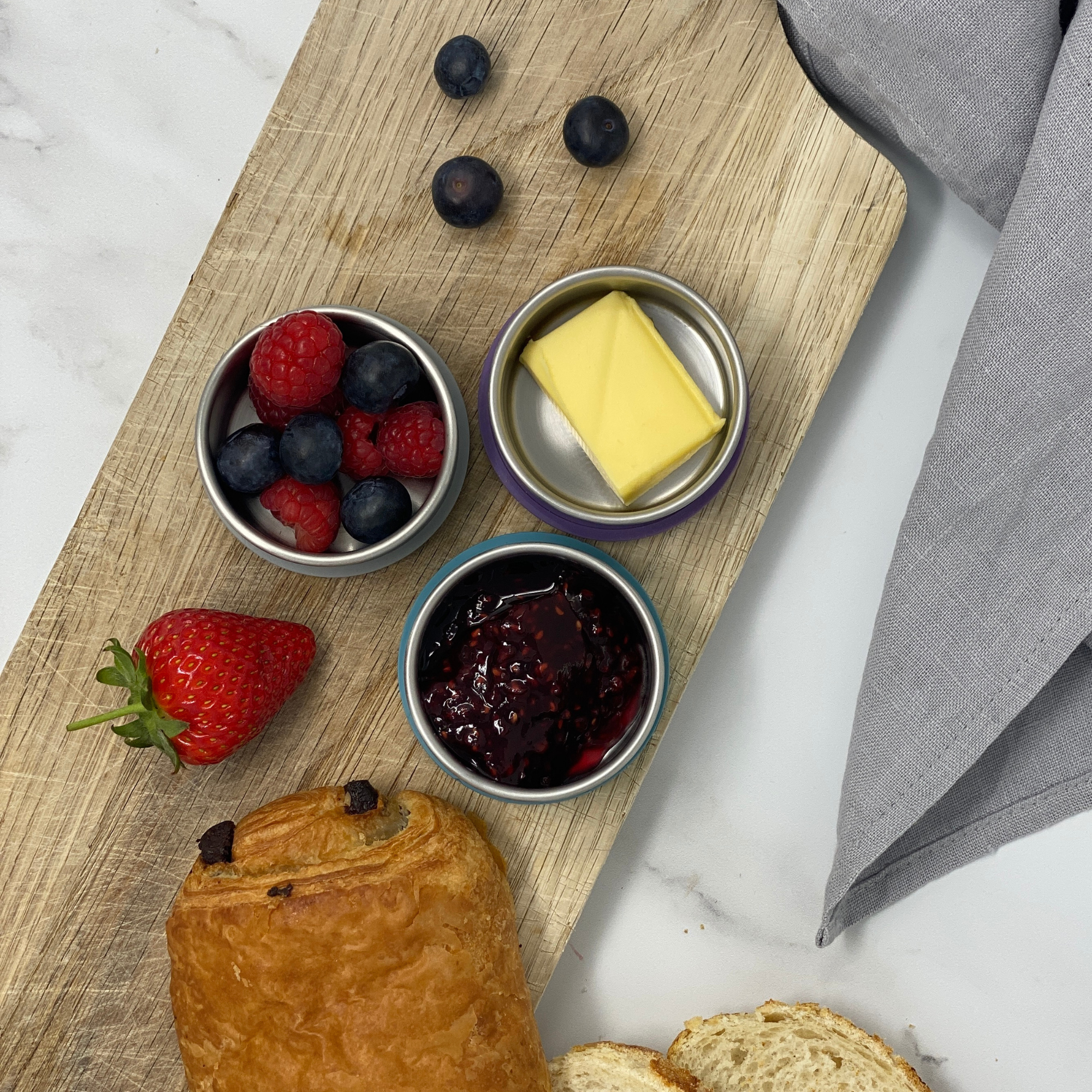 Moonmoon – wholesale Matlåda – Små stålsåskärl för dressingar, dippsåser och mer - 3-pack6