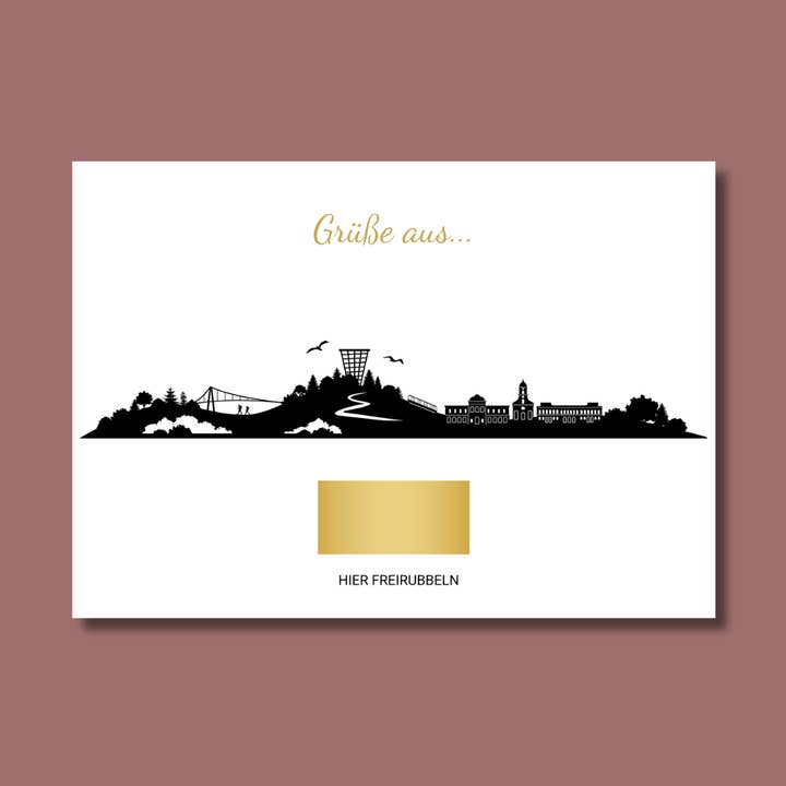 Rubbelkarte Bad Wildbad Postkarte Karte Grüße Freirubbeln für den Großhandel von FreelingVenture