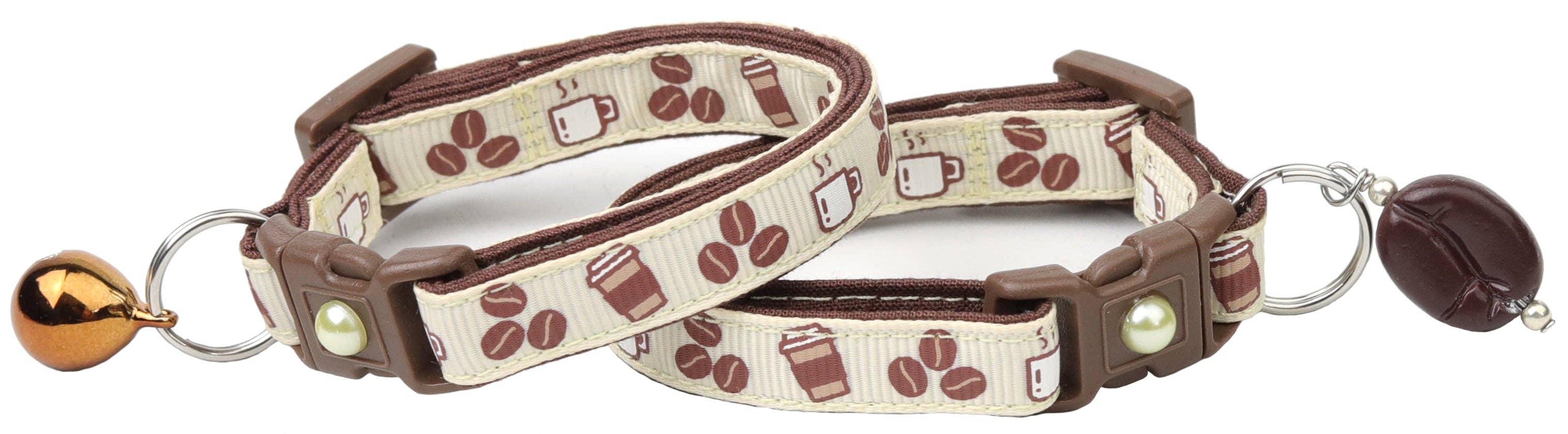 From Pugs to Persians Pet Accessories, LLC - Wholesale Pet Collar - Cat - Coffee Beans Breakaway Cat Collar19