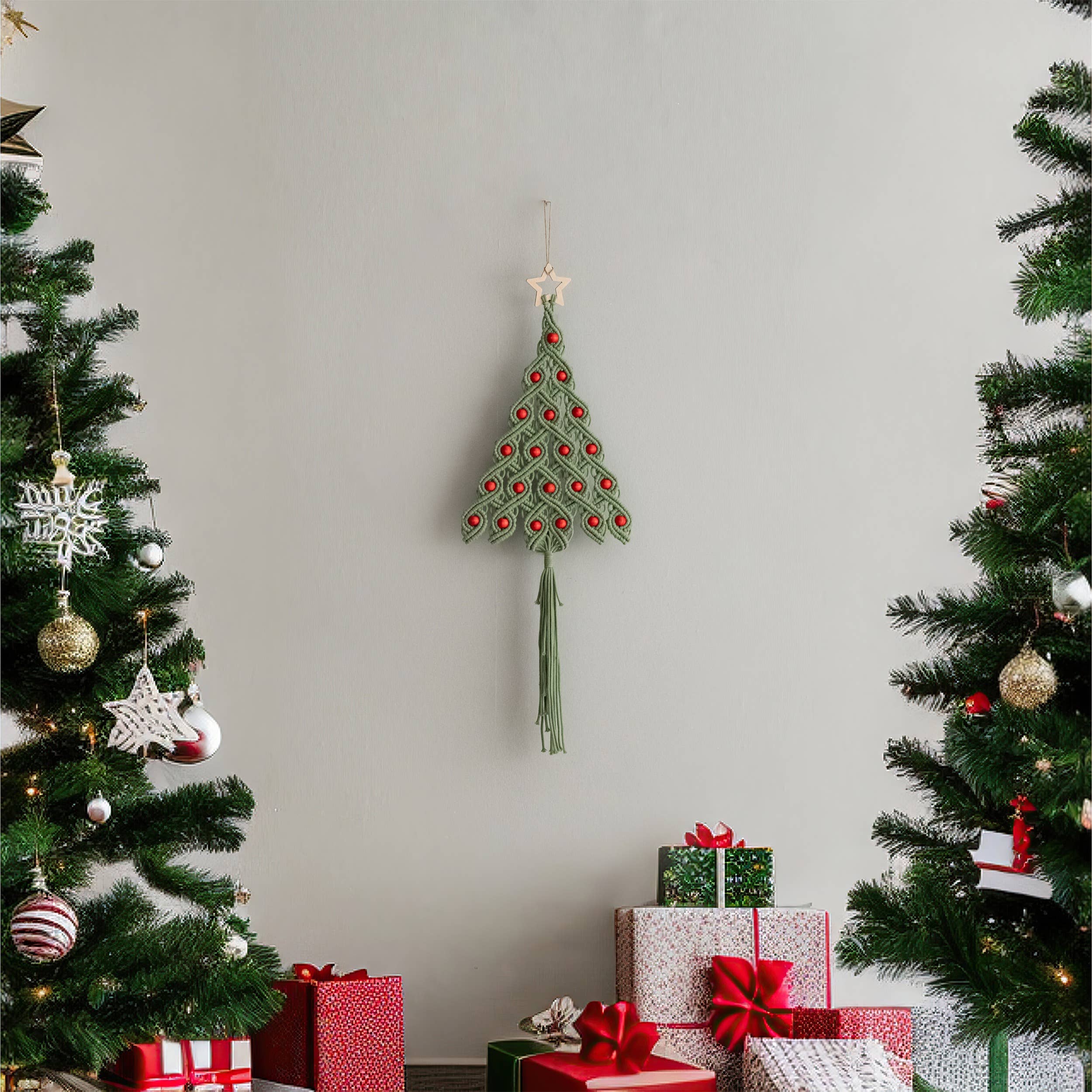 BeanDaikon - Wholesale Christmas Decoration - Macrame Christmas Tree - X527