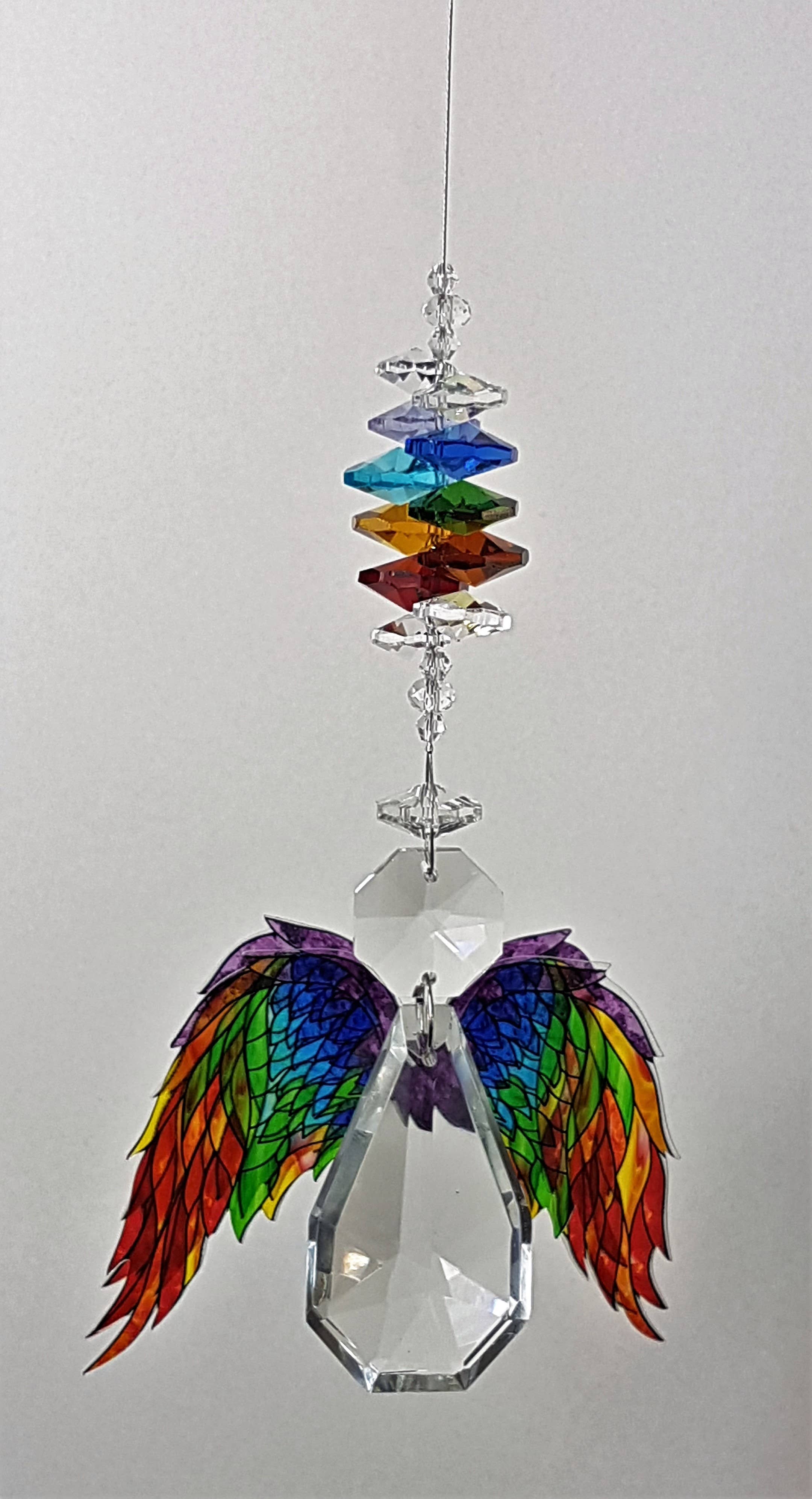 Gifts N Crystals - Wholesale Suncatcher - Angel Crystal Suncatcher gifts- chakra wings6