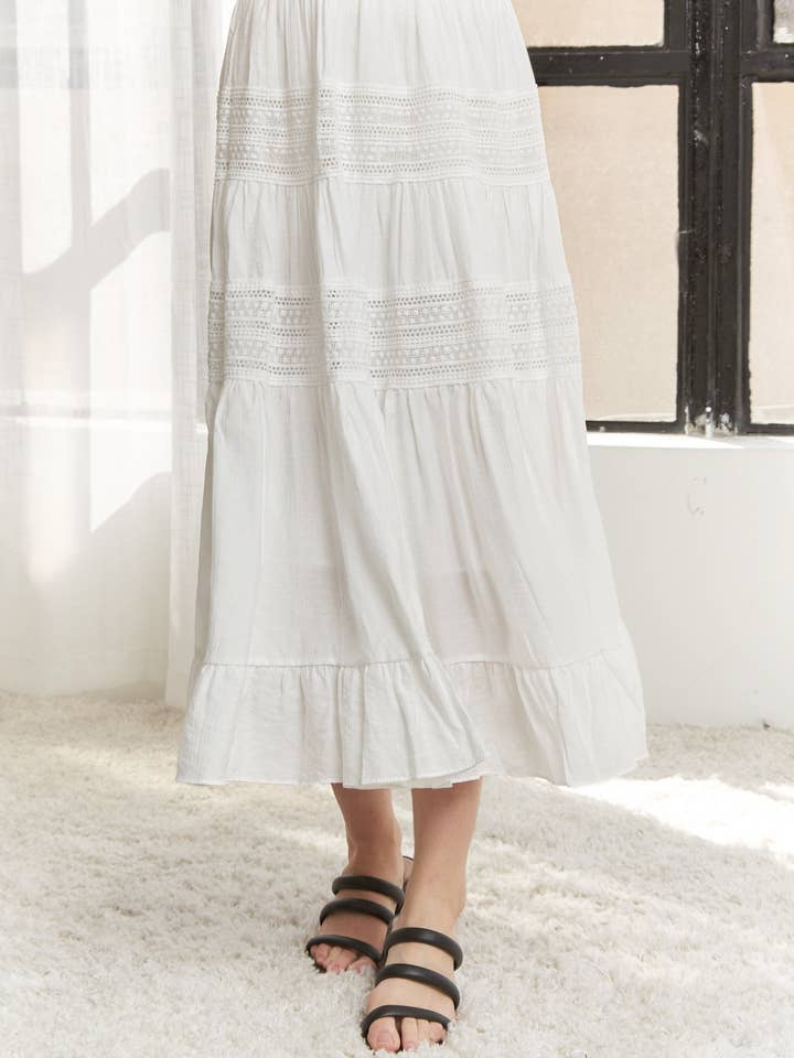 CES3880 - ELASTISK MIDIKJOL för wholesale av ADORA LA