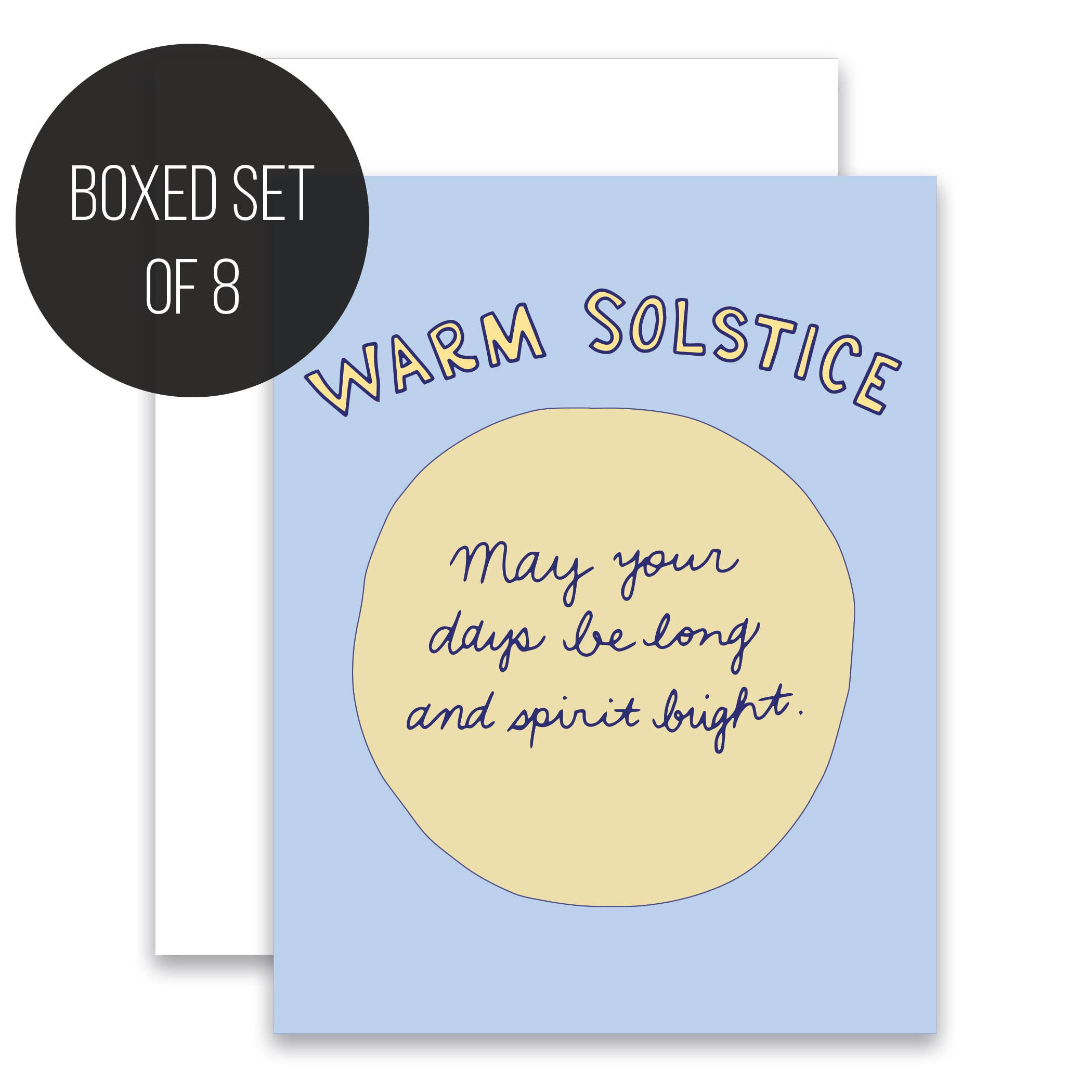 Cat Snapp Studio - Wholesale Everyday Greeting Card - Warm Solstice Greeting Card - Boxed Set of 80