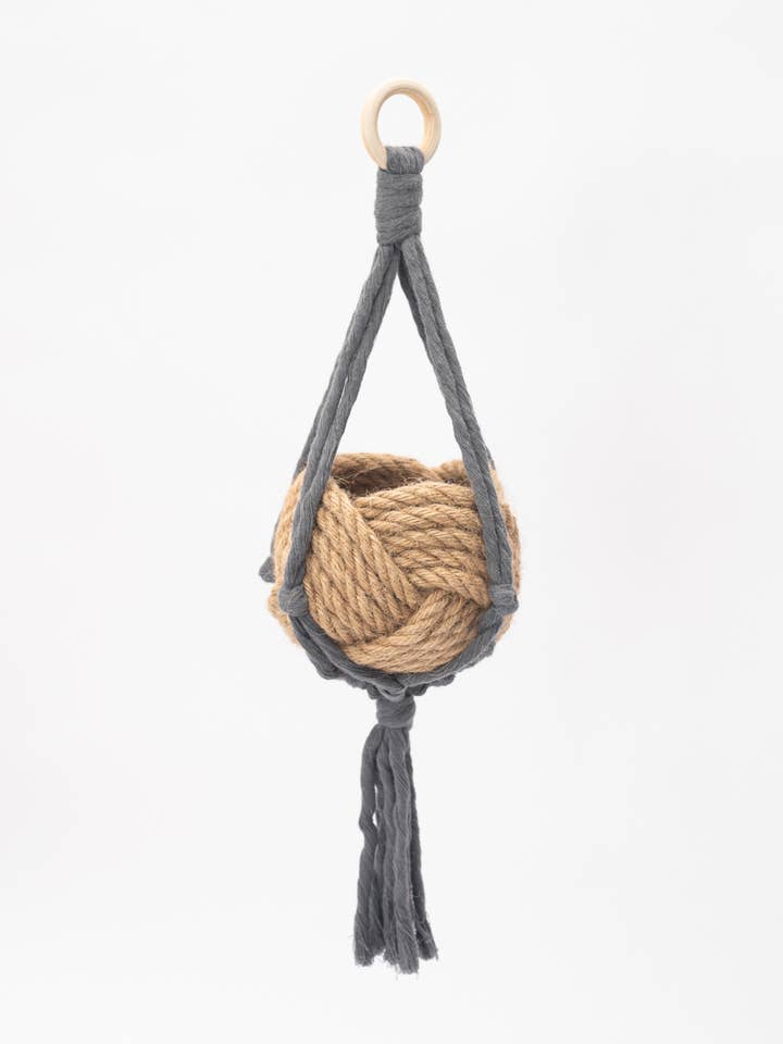 Mini Flourish Plant Hanger in Greys for wholesale by Starfish Project, Inc