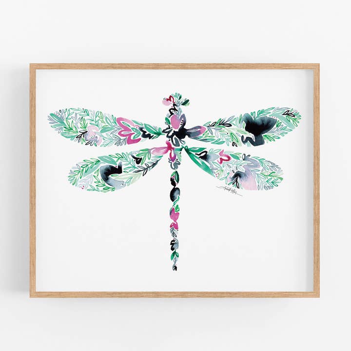 Dragonfly Fine Art Print for wholesale by Amanda Klein Co.