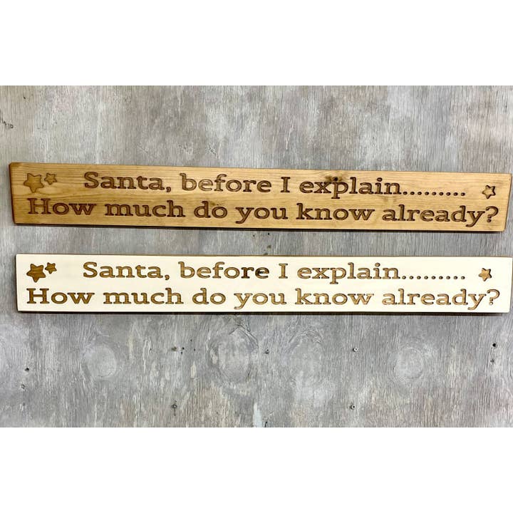 Père Noël avant que je m'explique ?... que savez-vous déjà ? pour la vente par Ragdoll Home