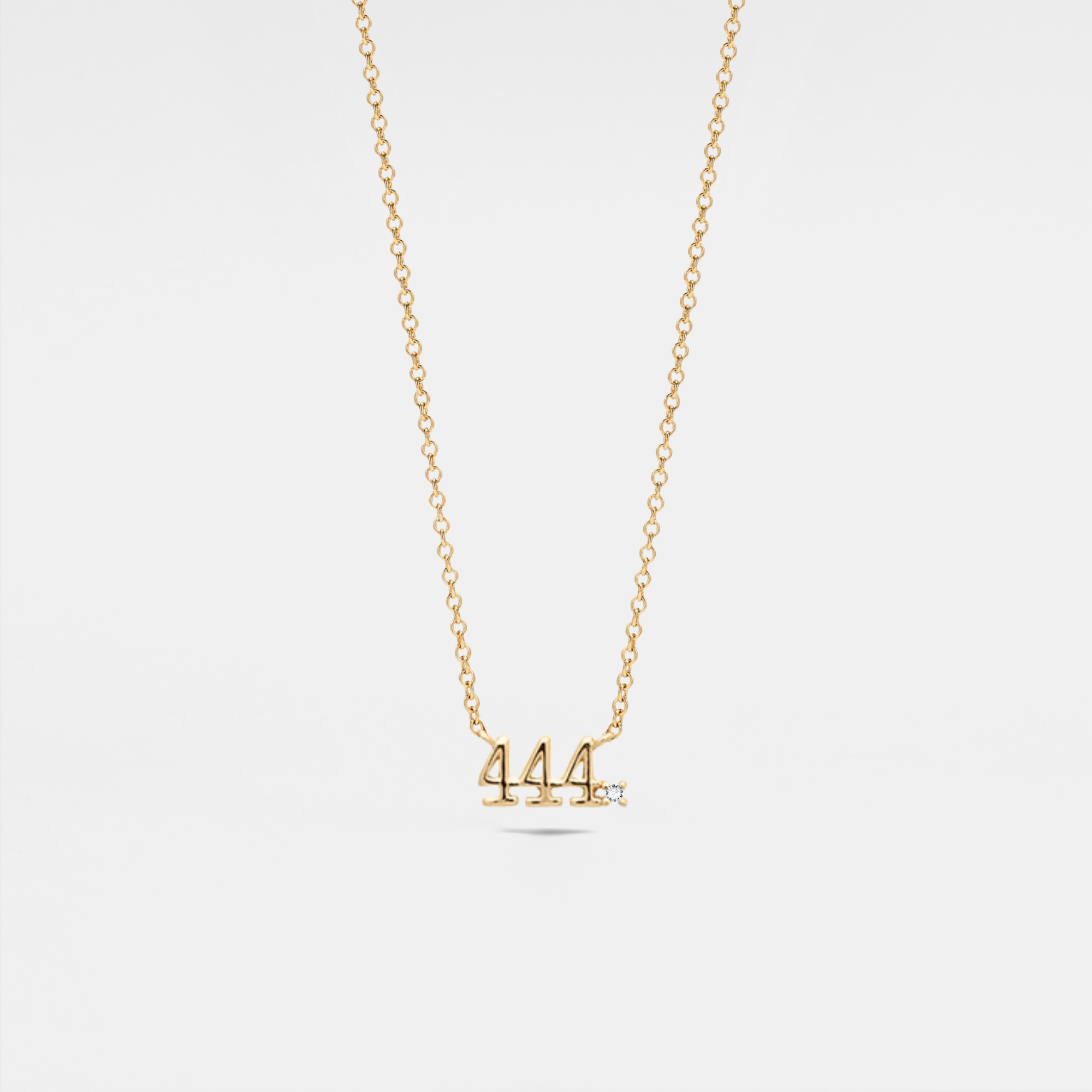 Perimade & Co. LLC - Wholesale Pendant/Charm Necklace - Dainty Angel Number Charm Necklace in 925 Sterling Silver4