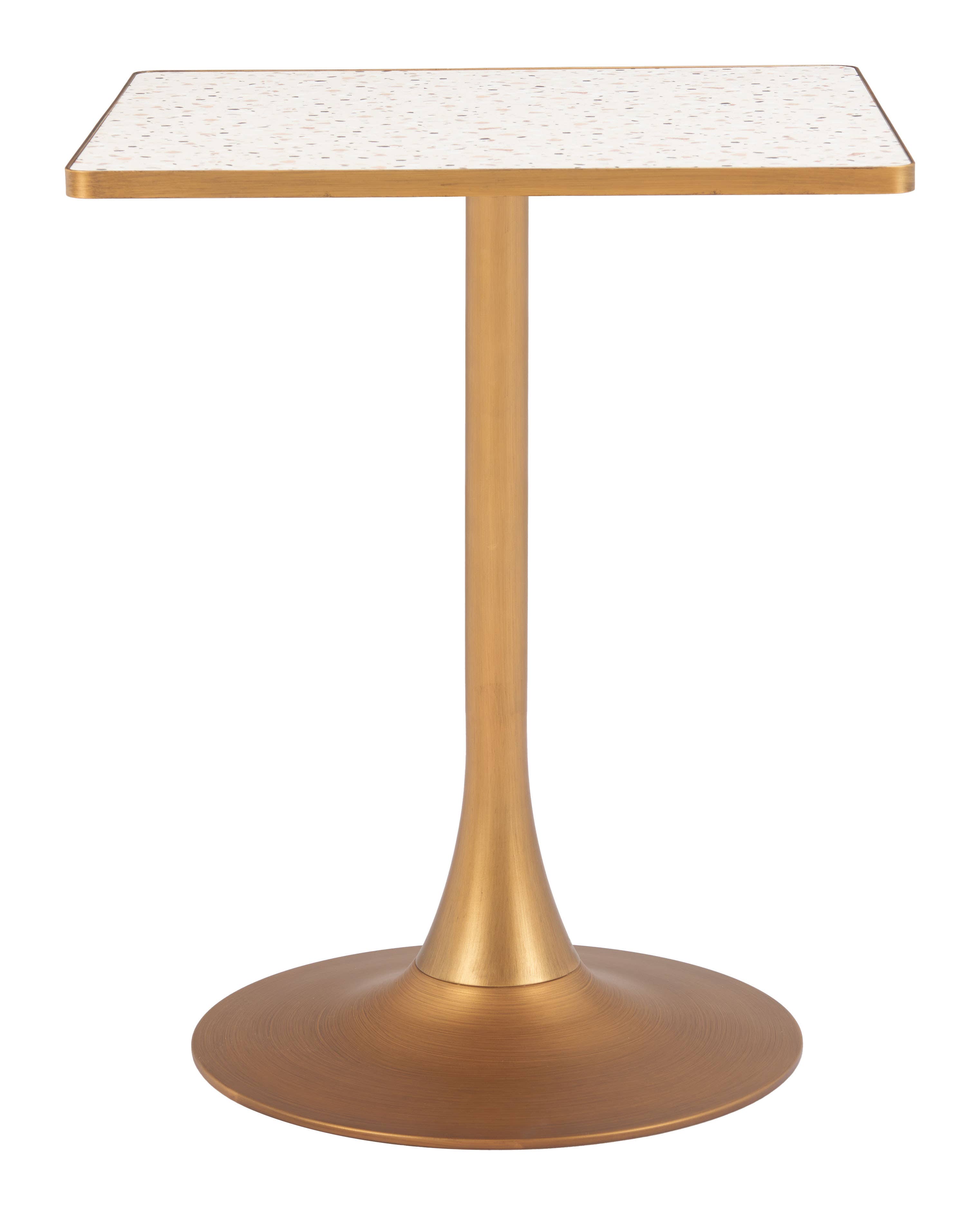 Zuo Modern - Wholesale Side Table - Spot Bistro Table Beige & Gold1