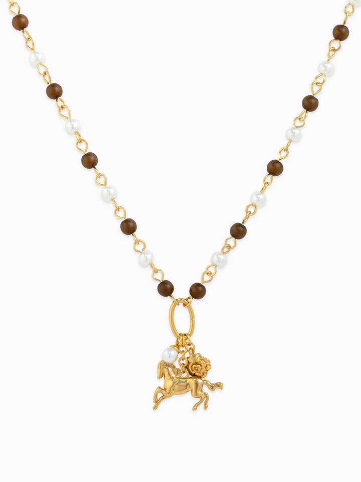 Wild Rose Western Horse Bead Necklace for wholesale by Sessori