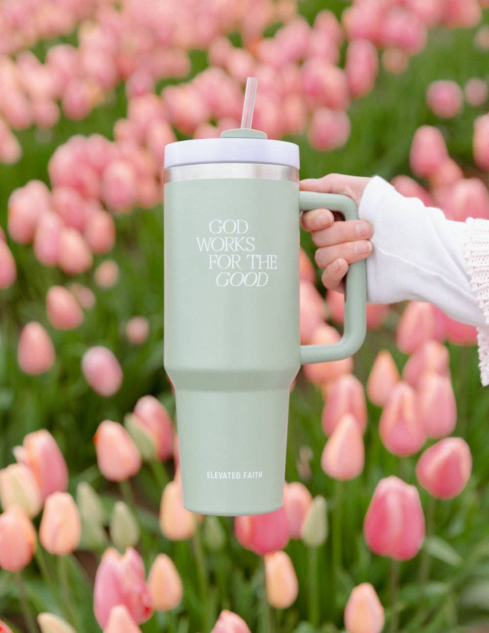 Elevated Faith - Wholesale Insulated Mug/Tumbler - God Works for the Good 40 oz Tumbler2