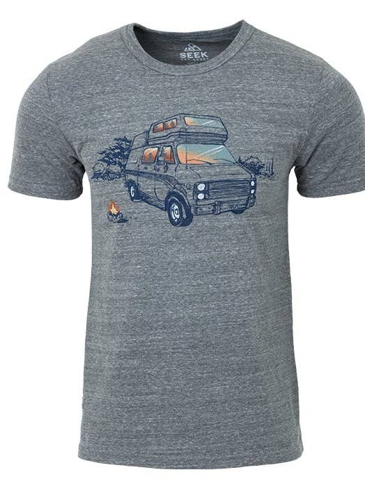 Unisex Van Life T-shirt for wholesale by Seek Dry Goods