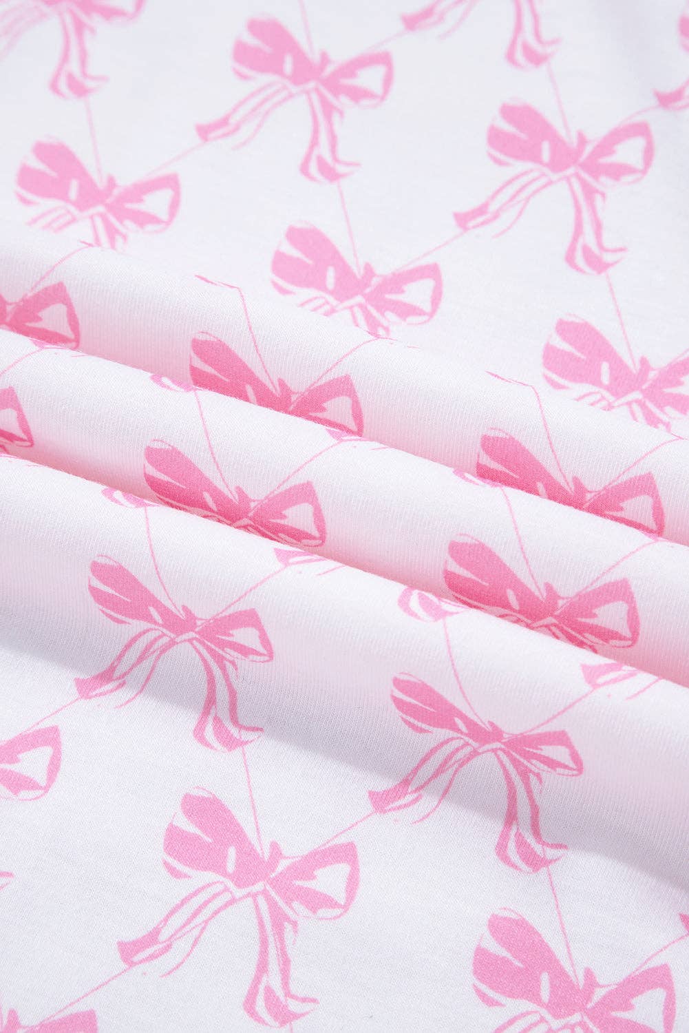 PRETTY BASH – wholesale Sleepwear set – Women's – Bow Shirt and Pants Pajama Set15