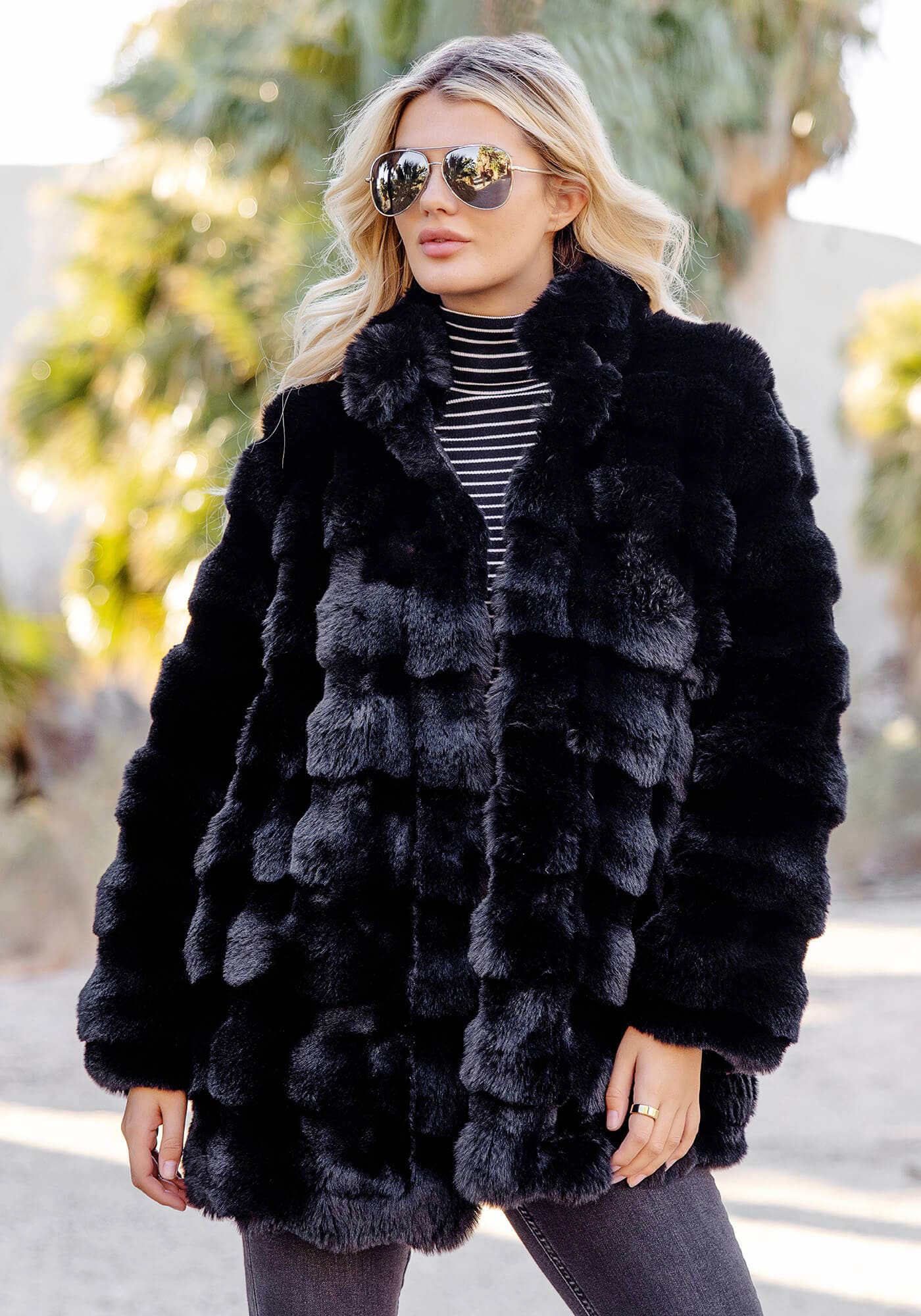 Donna Salyers Fabulous-Furs - Wholesale Fur/Faux Fur Coat - Women's - Faux Fur Rainier Reversible Mink Coat2