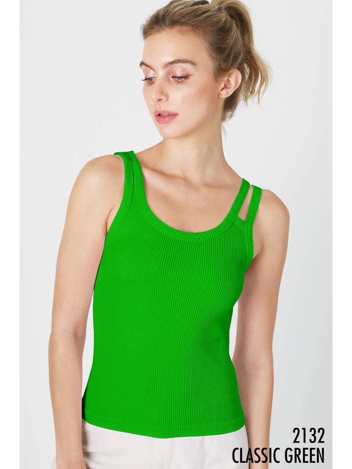 NIKIBIKI – Großhandel Tanktop – Damen – NS8212 - Geripptes Tanktop mit Doppelriemen4