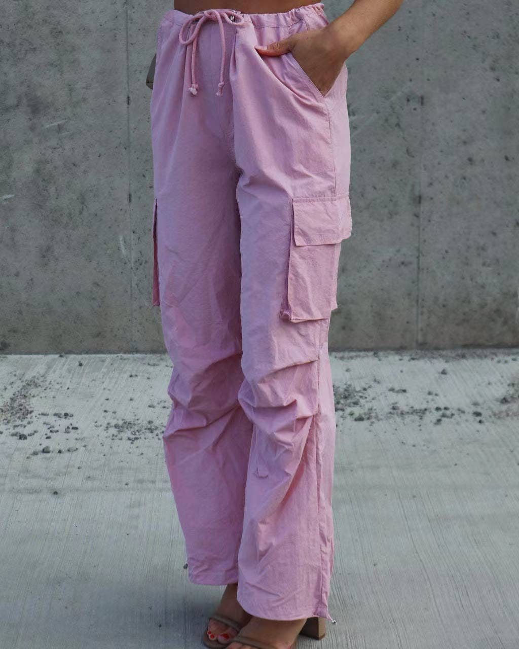 HIDDENBRAND - Wholesale Pants - Women's - Loose Tethered Button-Up Slacks2