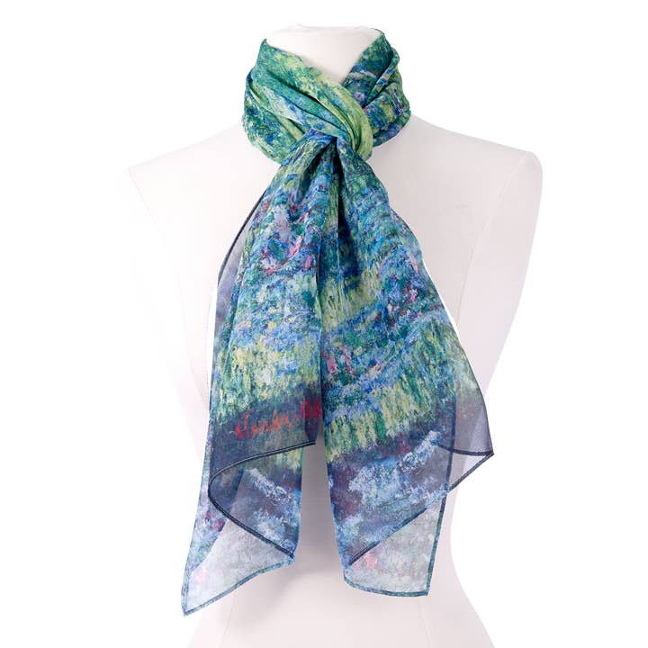 Galleria Enterprises - Wholesale Scarf - Women's - Monet Japanese Bridge Scarf