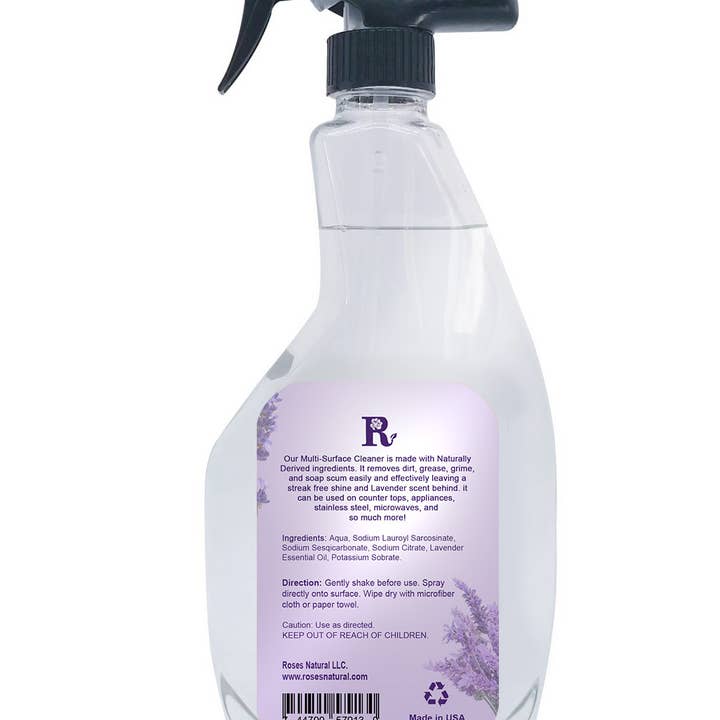 Roses Natural - Vente Nettoyant multi-surface - Nettoyant naturel pour surfaces multiples | Nettoyant à usage entièrement naturel7