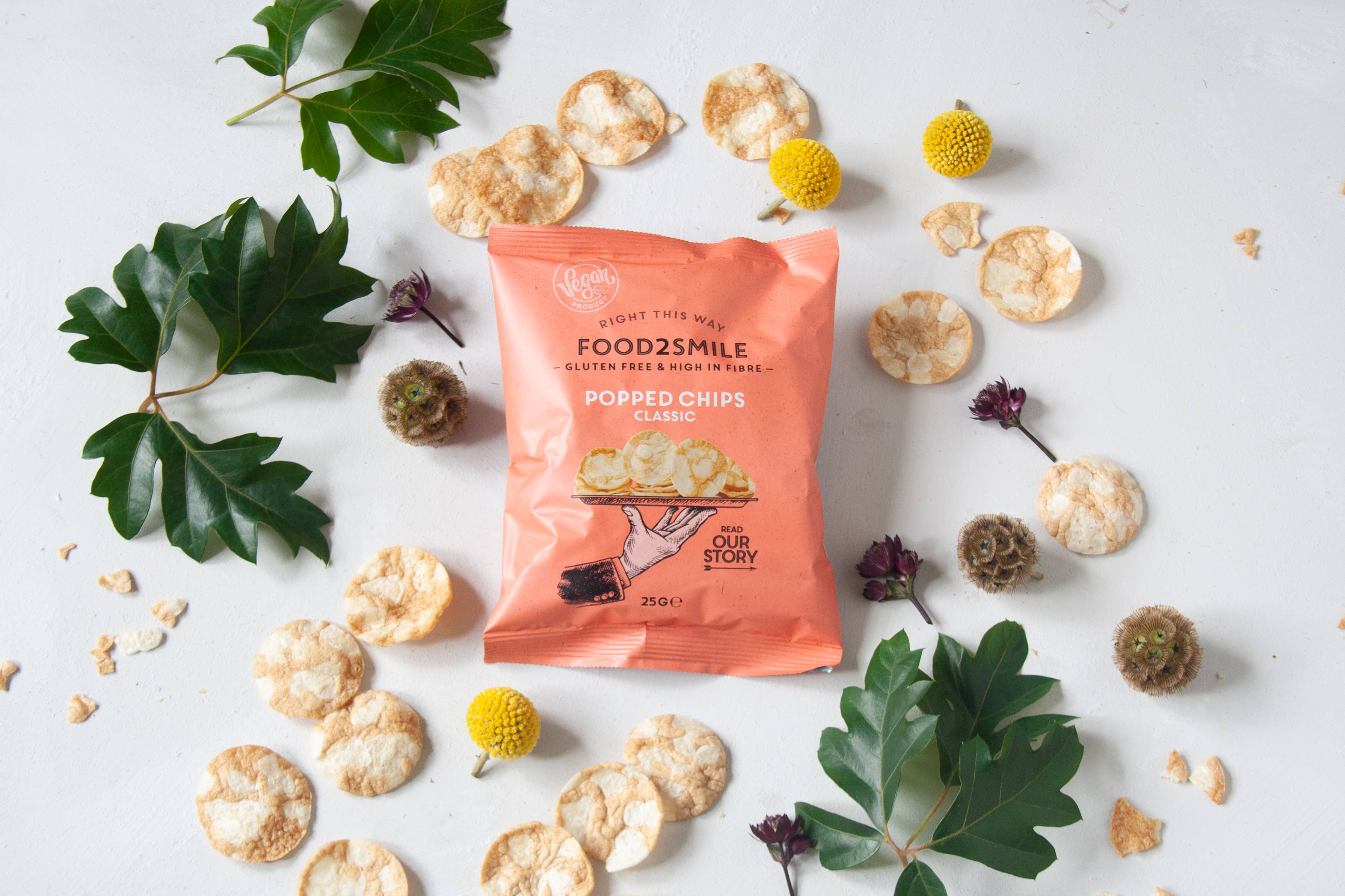 Food2Smile - Wholesale Chips - Natural protein chips | Popped Chips Classic 21x25 gram3