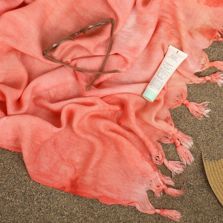 HERLOOM TOWELS - Wholesale Beach towel - Tie-Dye Inspired Turkish Towels in Assorted Pastels24