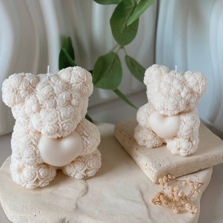 My Milky Candle - Wholesale Novelty Candle - Handmade candle Ourson Love cream size to choose from