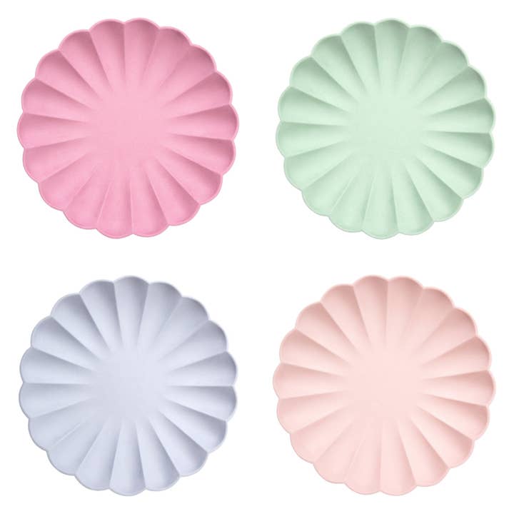 Meri Meri - Wholesale Disposable Plate - Large Multicolour Compostable Plates