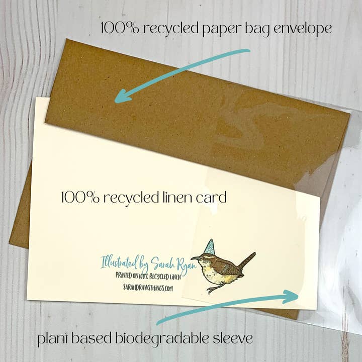 Sarah Draws Things - Wholesale Stationery/Notecard Set - Dancing Bear Tutu 5x7" Notecard2