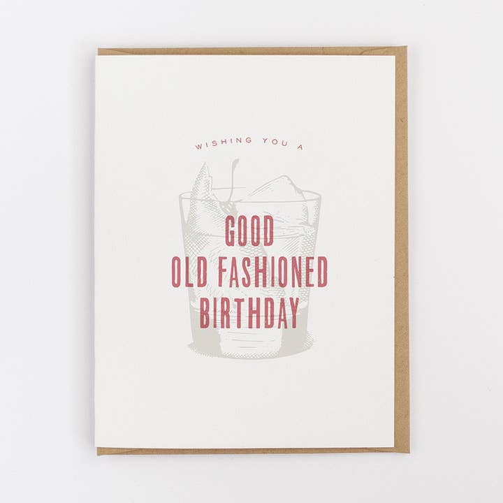 Carte d'anniversaire Good Old Fashioned pour la vente par Jerry and Julep, LLC