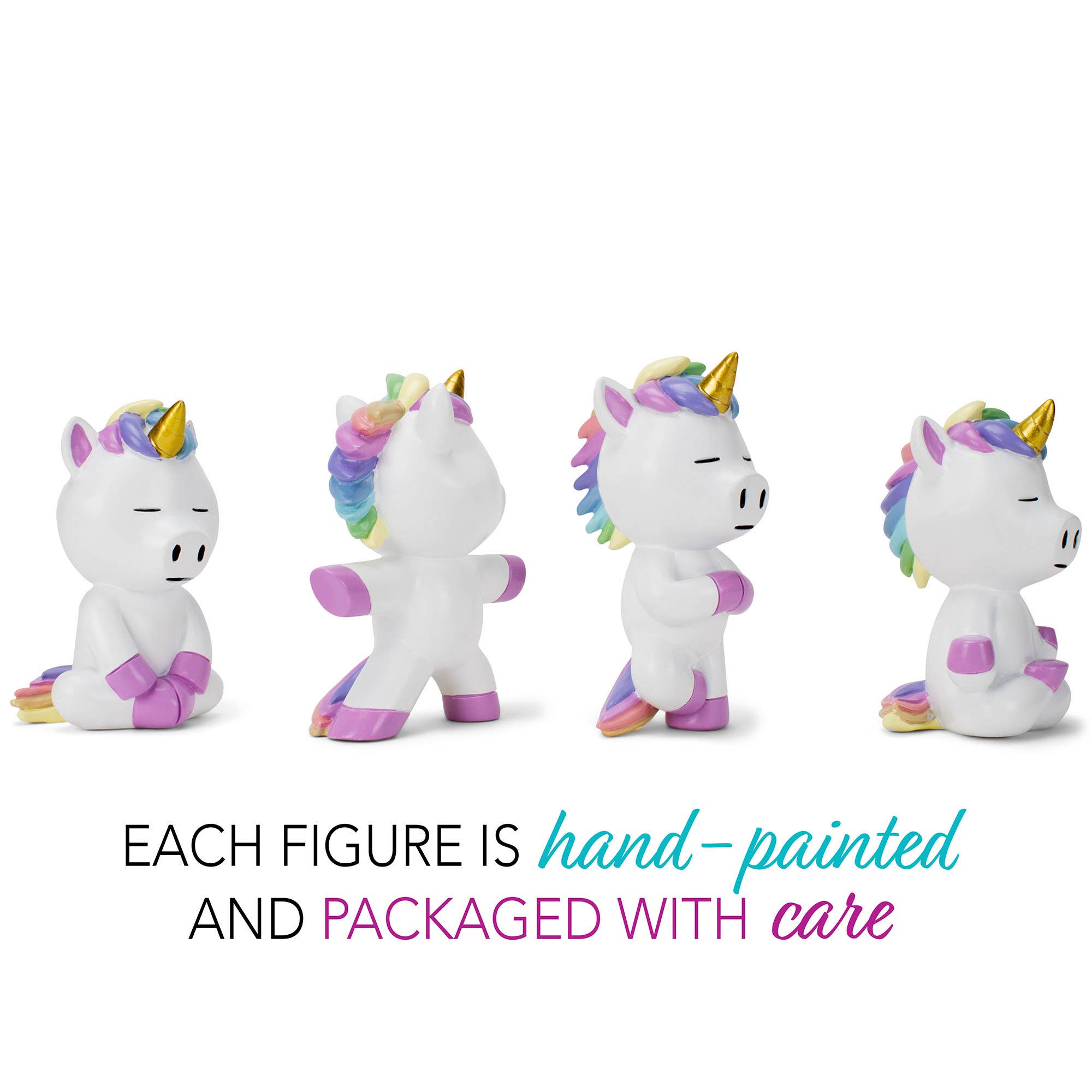 EAST AVENUE - Wholesale Decorative Figurine - Figurine 4-Pc Set Unicorn Yoga Poses3