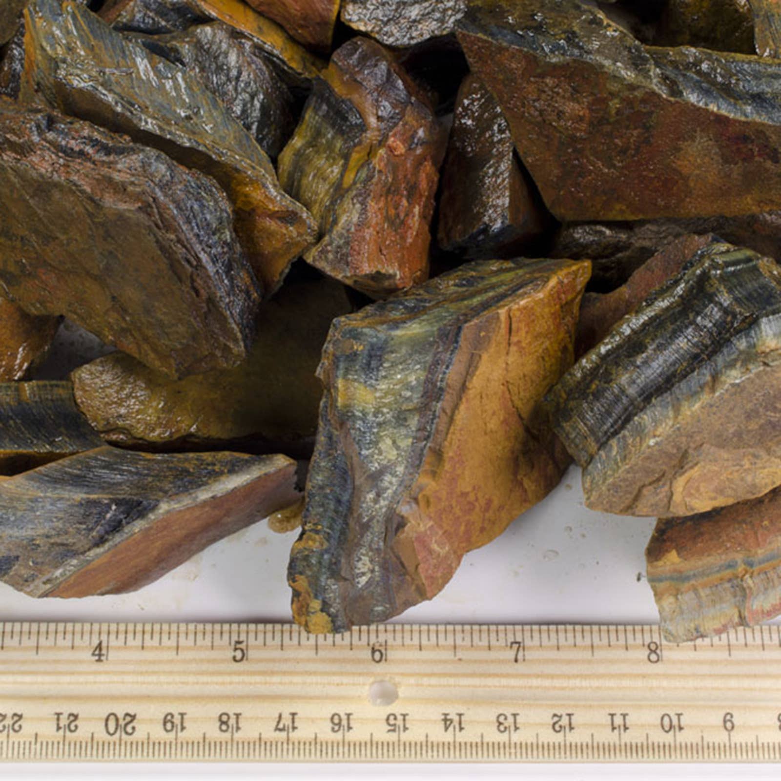 Fantasia Mining – Pedra/cristal espiritual por atacado – Olho de tigre azul áspero - África - Pedras Naturais Bruta (1 lb)2