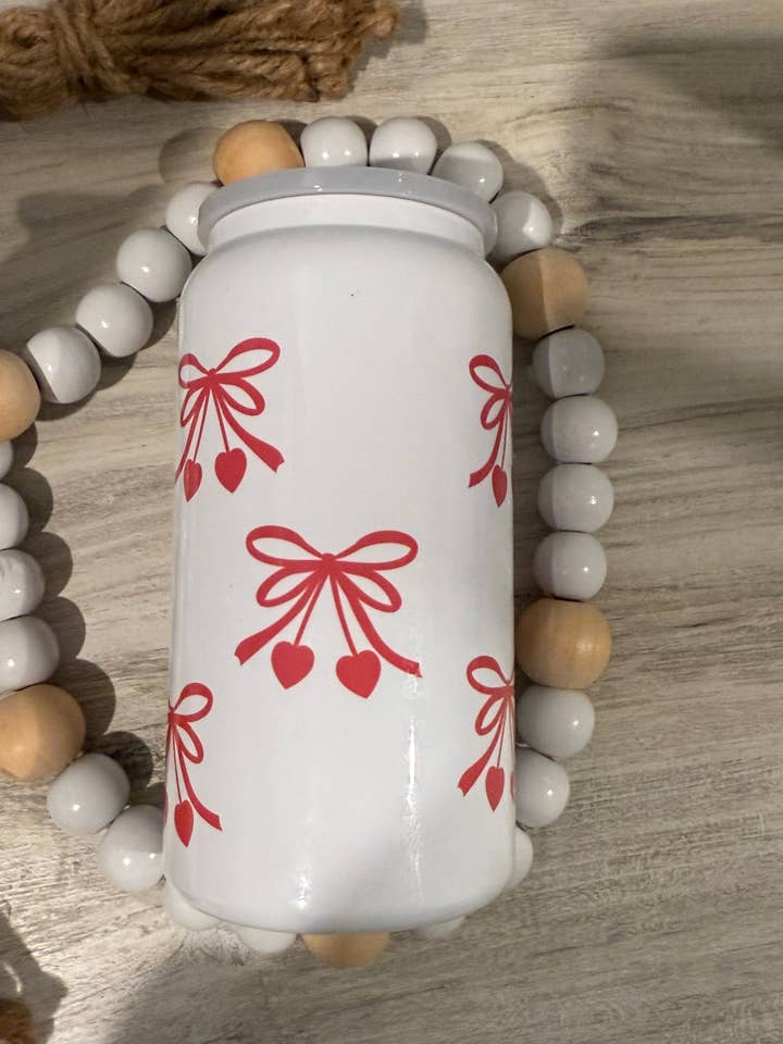 Bicchiere con fiocco di ciliegia per la vendita all'ingrosso da parte di Soyer Designs & Co