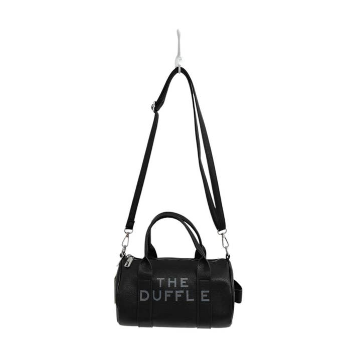 Superbia – wholesale Crossbody bag – Women's – Small Soft Duffle Bag with Long Strap Silver Hardware-6655