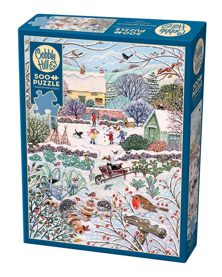 Outset Games and Cobble Hill Puzzles - Wholesale Puzzle - Adult - Winter Holidays 500pc puzzle