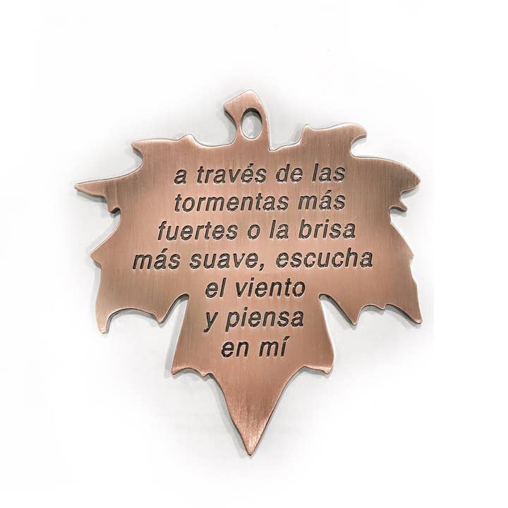 Weathered Raindrop - Wholesale Wind Chime - Spanish Memorial Sympathy Gift Outdoor Wind Chime