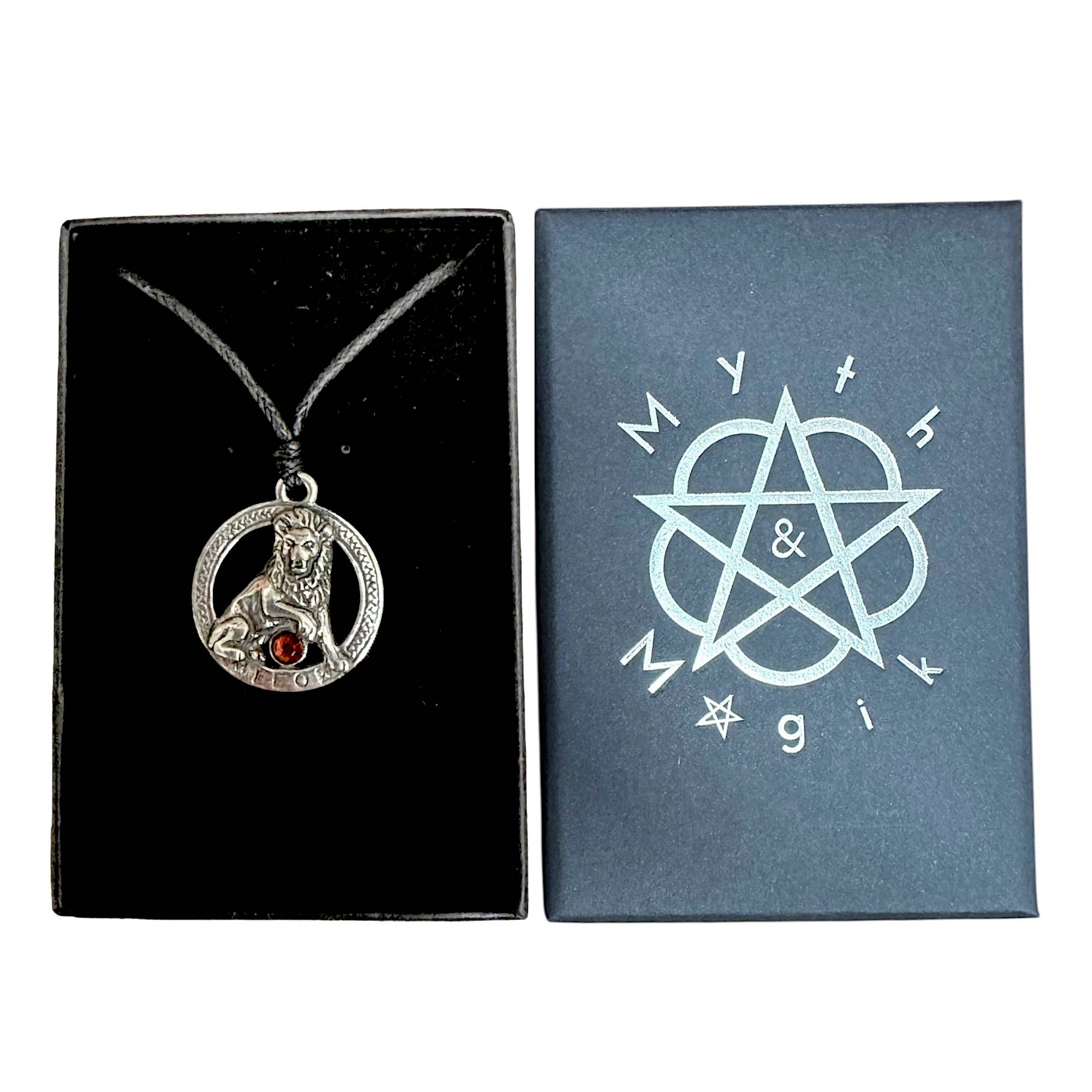 Myth & Magik - Silver Jewellery Cavern Wholesale - Wholesale Pendant/Charm Necklace -  Pewter Leo Zodiac Necklace - Astrology Gift - (USA-DDP)2