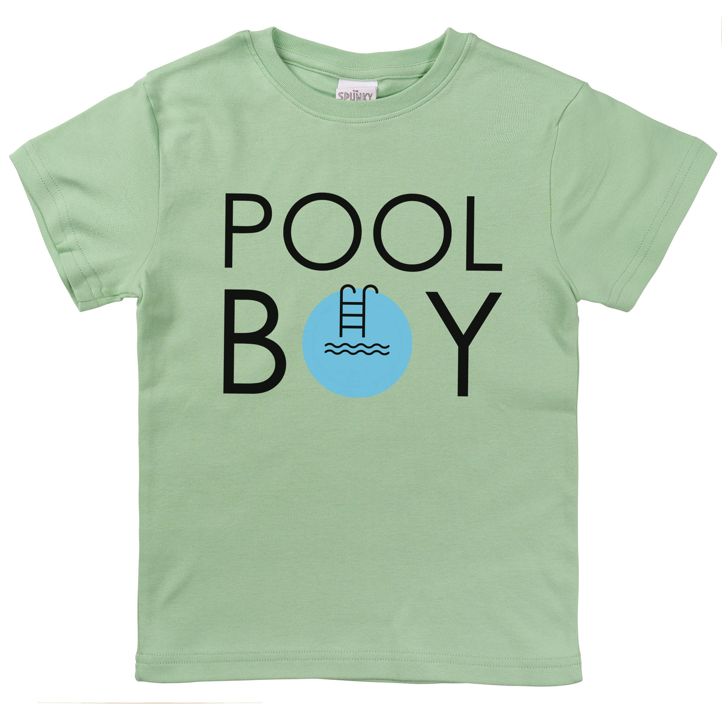 Spunky Stork – Großhandel T-Shirt mit Siebdruck – Kinder – Pool Boy Lustiges Sommer Kleinkind Kinder Bio Baby T-Shirt3