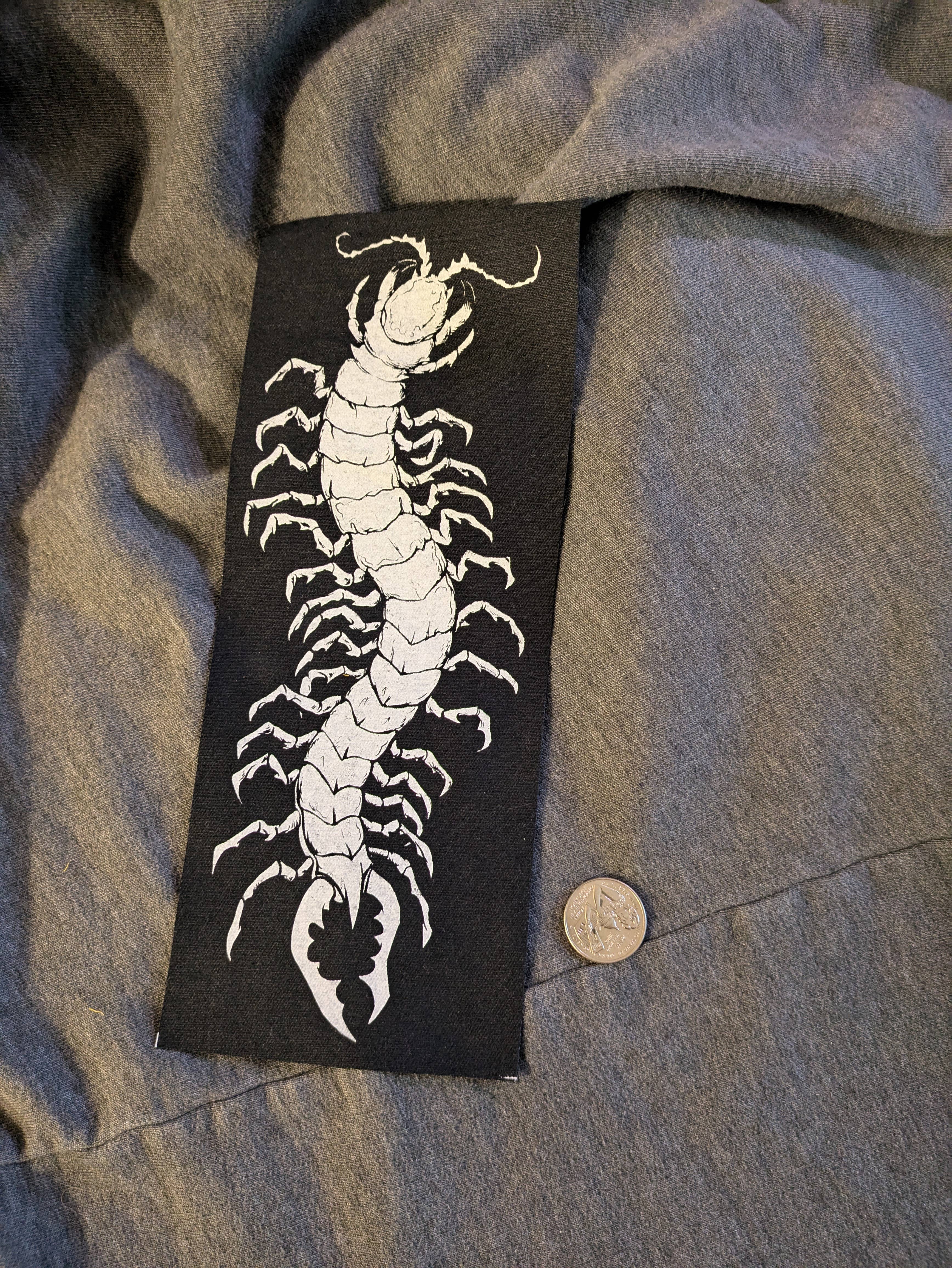 Goodbye Zach - Wholesale Patch - Centipede Long Sew On Patch | Screen Print Art | 1