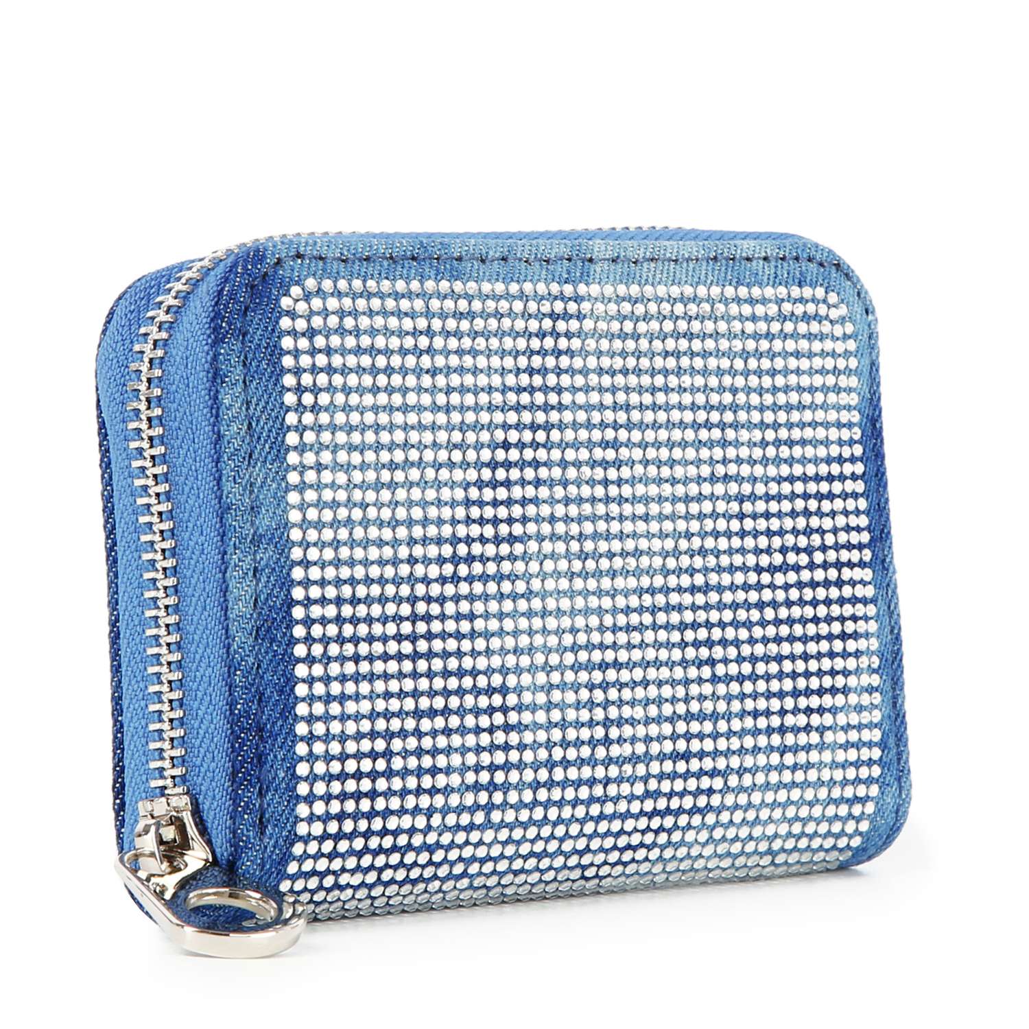Handbag Express - Wholesale Wallet - Women's - Rhinestone Design Petite Zip Around Wallet